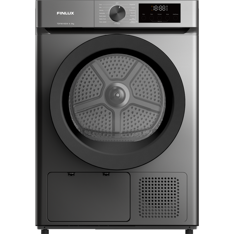 Στεγνωτήριο 9kg A++ με Αντλία Θερμότητας TDF9015DIX, E,Inox, Finlux